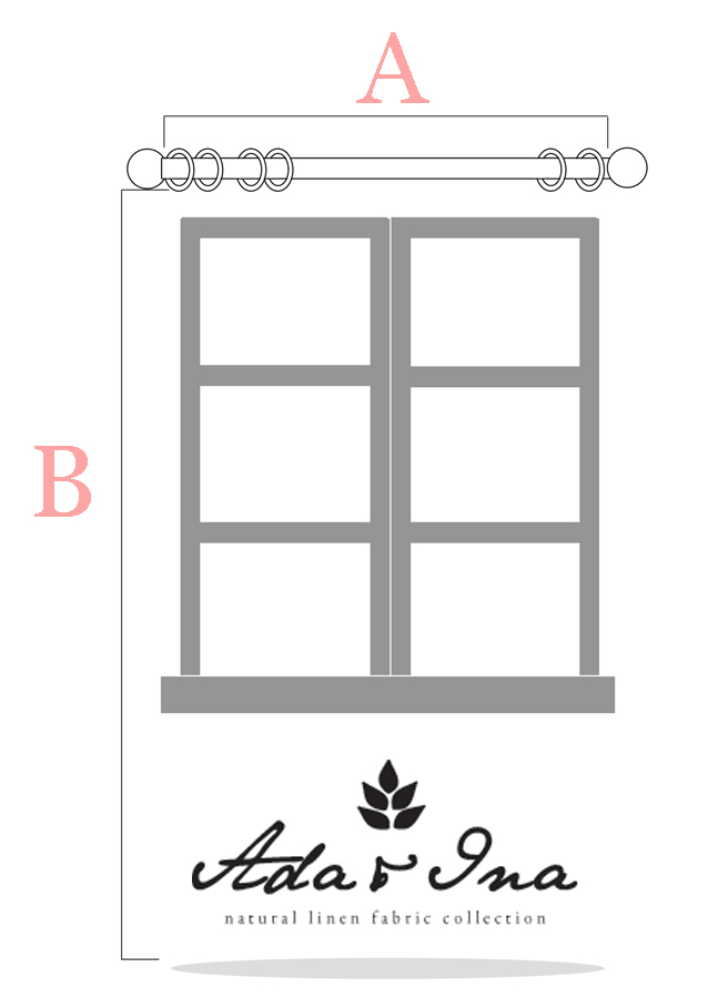 How to measure curtains for a curtain pole - Ada & Ina How to measure curtains for a curtain pole - Ada & Ina