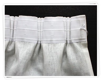 Aufhängemöglichkeiten für Vorhänge mit Dreierfalte Aufhängemöglichkeiten für Vorhänge mit Dreierfalte