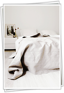 Unsere Leinen Bettüberwürfe